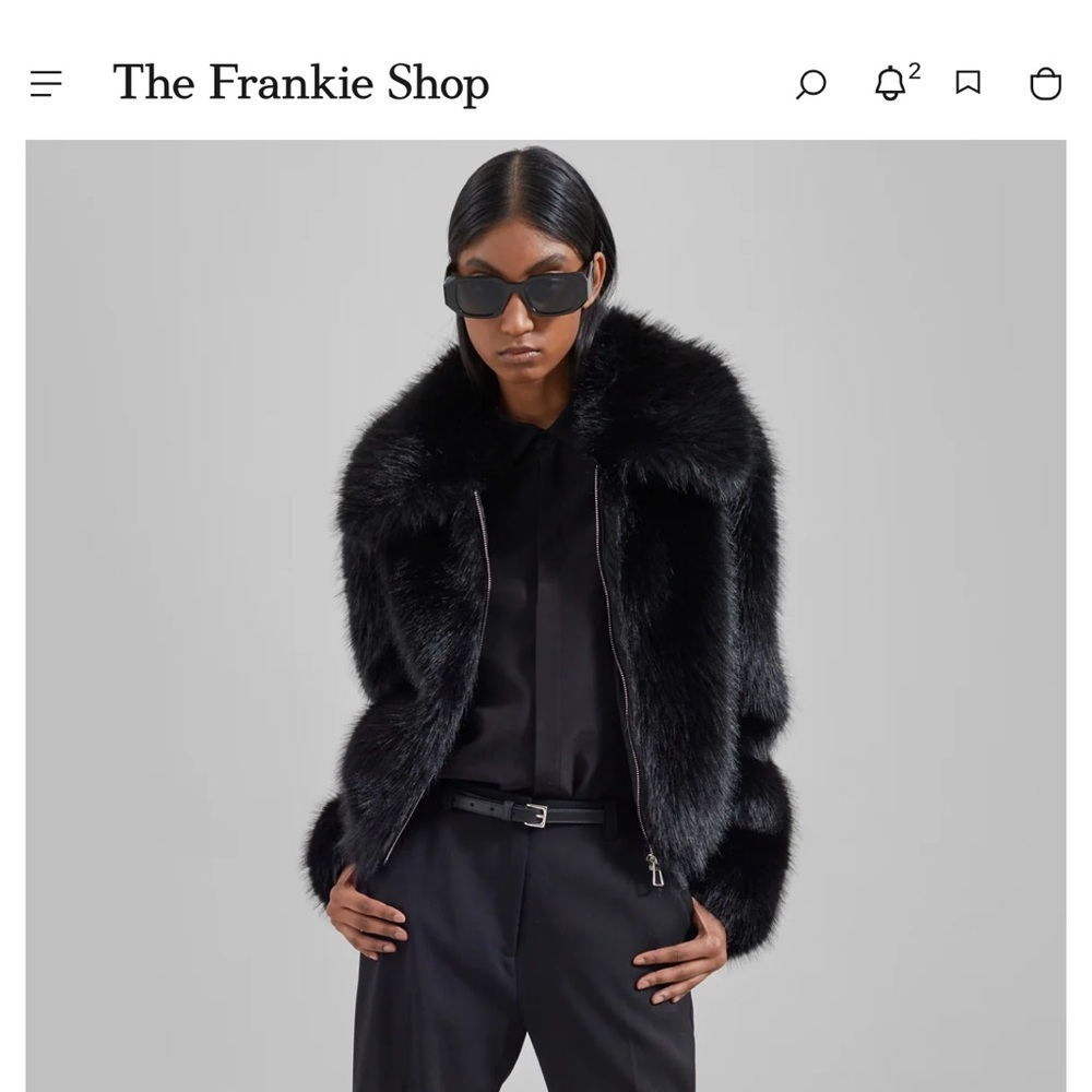 Frankie shop faux fur hope coat